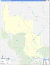 Lewis-And-Clark Basic<br>Wall Map